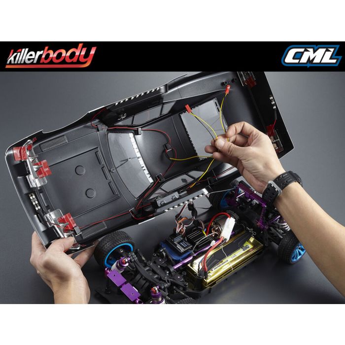 Killerbody 1:10 RC Car LED Light Unit Set - 12 White 3mm LEDs
