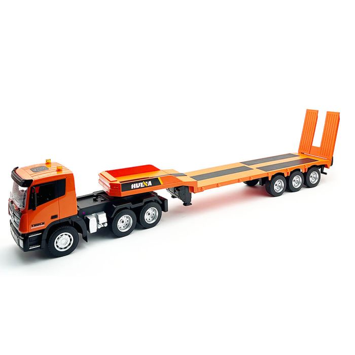 Huina 9ch RC Platform Trailer & 6ch Excavator 2.4g Set 1:24