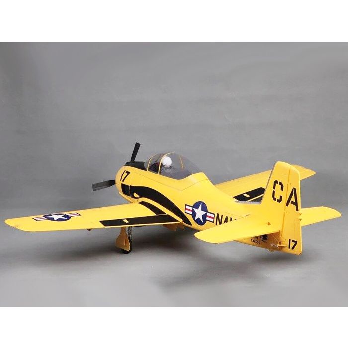 FMS 1400mm T-28D Trojan V4 ARTF (no Tx/Rx/Batt/Cgr) RC Model Plane – Yellow