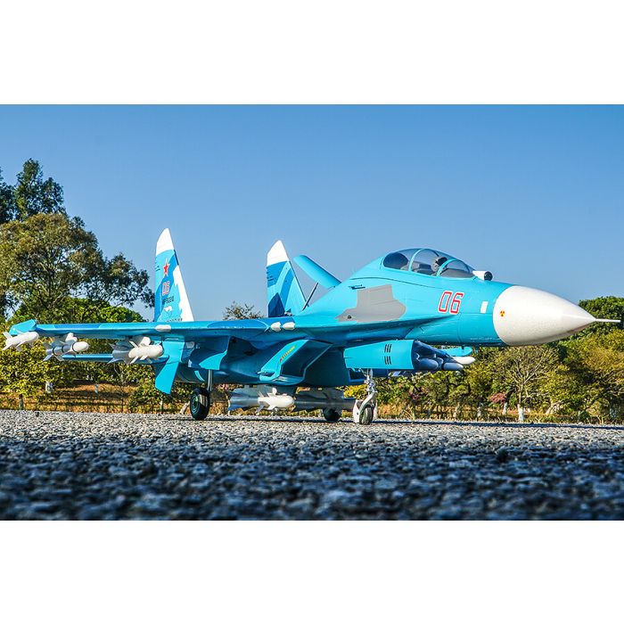 FMS Sukohi Su-27 EDF RC Fighter Jet ARTF (no Tx/Rx/Batt) - Blue