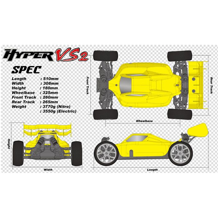 Hobao OFNA Hyper VS2 100A 1:8 Brushless RC ARTR (no Battery/Charger) Buggy