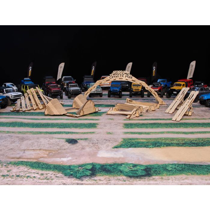 Crawler Park Welcome Kit 1/18 & 1/24 RC Car Track - 5 Obstacles