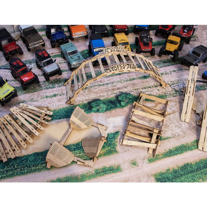 Crawler Park Welcome Kit 1/18 & 1/24 RC Car Track - 5 Obstacles