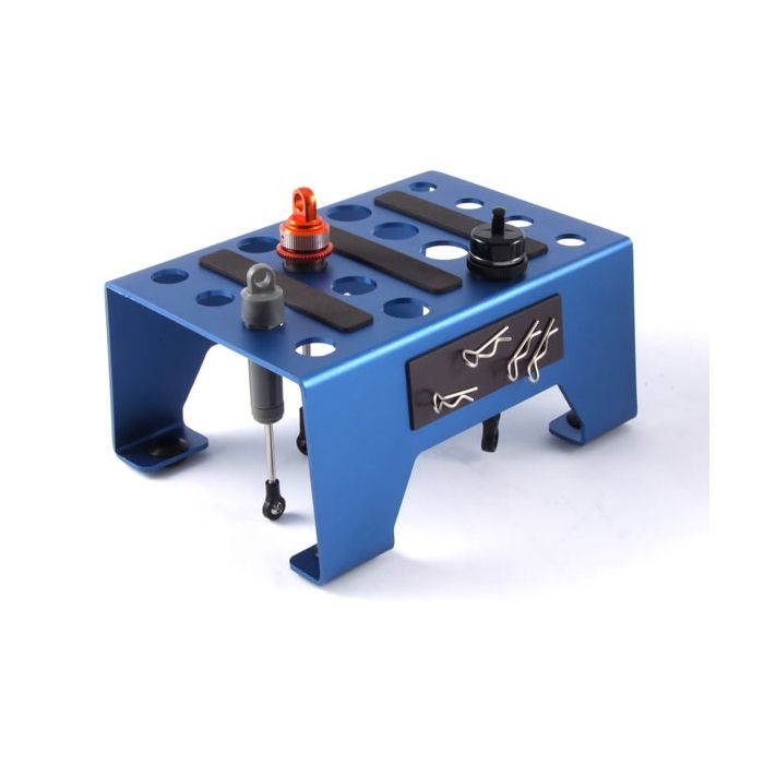 Fastrax Black Anodised Aluminium Car Pit Stand for RC Cars