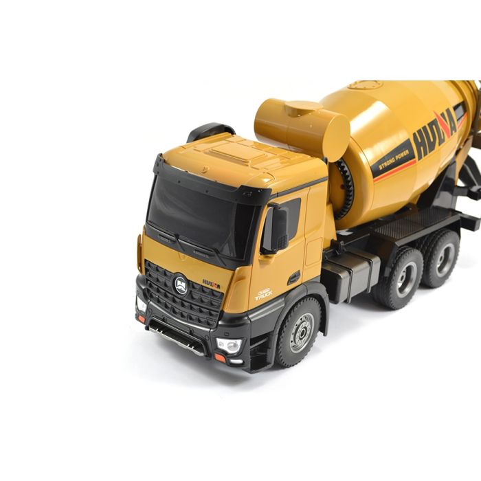 Huina RC Cement Mixer 4WD Truck w/ Diecast parts, Lights & Sound!