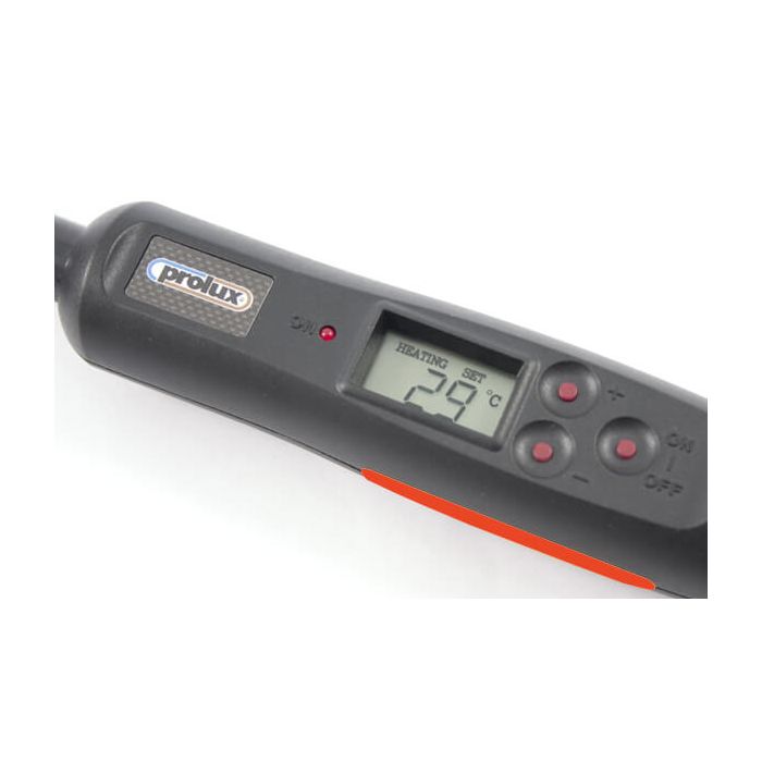 Prolux Digital LCD Heat Sealing Covering Iron, Sock & Stand - EU 2 Pin Plug