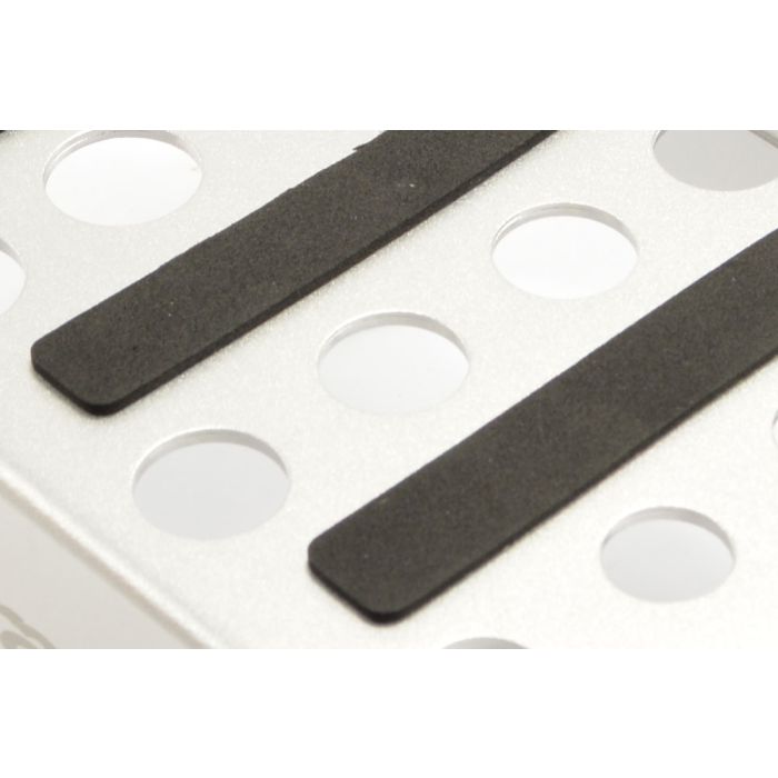 Fastrax Silver Anodised Aluminium Car Pit Stand for RC Cars