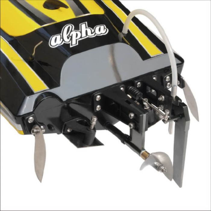 Joysway Alpha RC Brushless Model Racing Boat - ARTR (no Batt/Charger) - Yellow