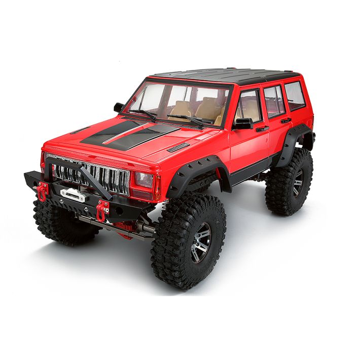 Fastrax 1/10 Rockee Jeep Cherokee XJ Hardbody w/Interior RC Car Body - Red