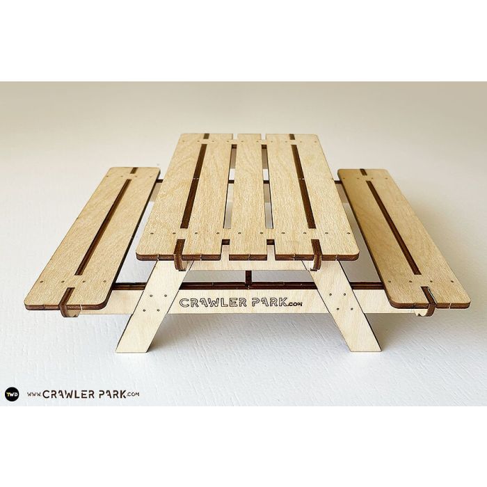 Crawler Park 1/10 Scale RC Wooden Model Picnic Table
