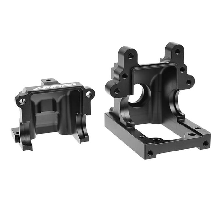 Corally Gearbox Case Set-Swiss Made 7075 T6 Black