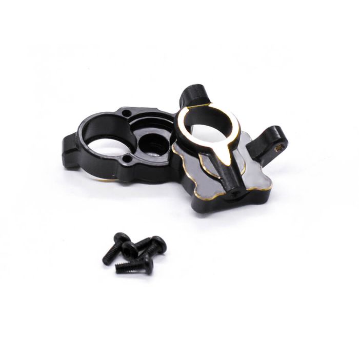Fastrax FCX24 Black Brass Steering Arm Housing (2pc)