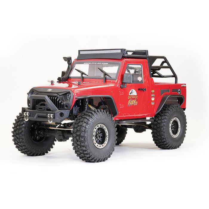 FTX 1:10 Outback Fury 2.0 4X4 RTR RC Trail Crawler Truck w/ Lights - Red