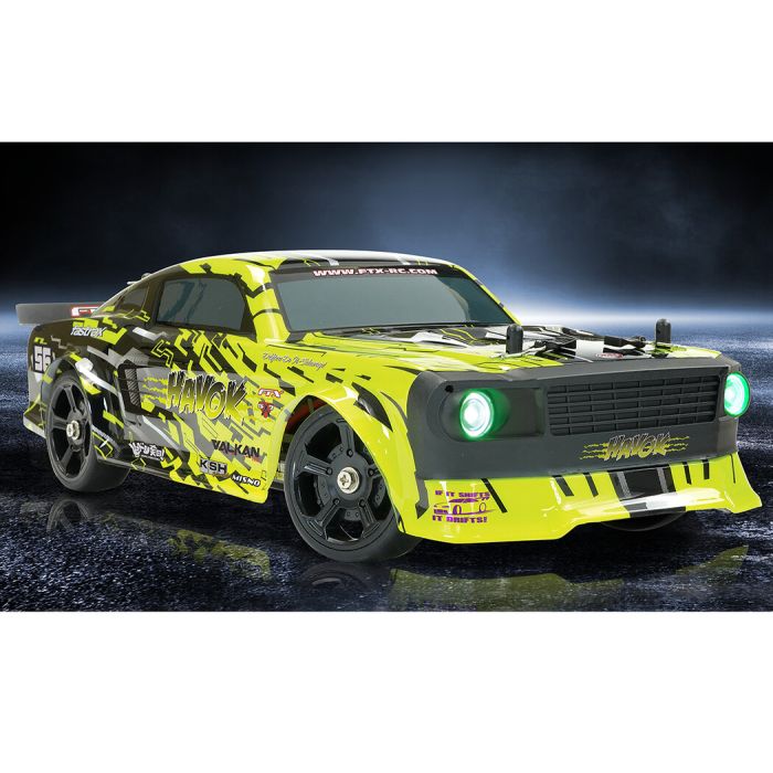 FTX 1:14 Havok 4WD Ford Mustang Style RTR RC Drift Roadster - Neon Yellow