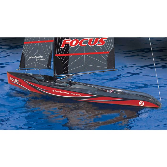 Joysway Focus V3 One Meter RTR RC Sail Boat Yacht - Red