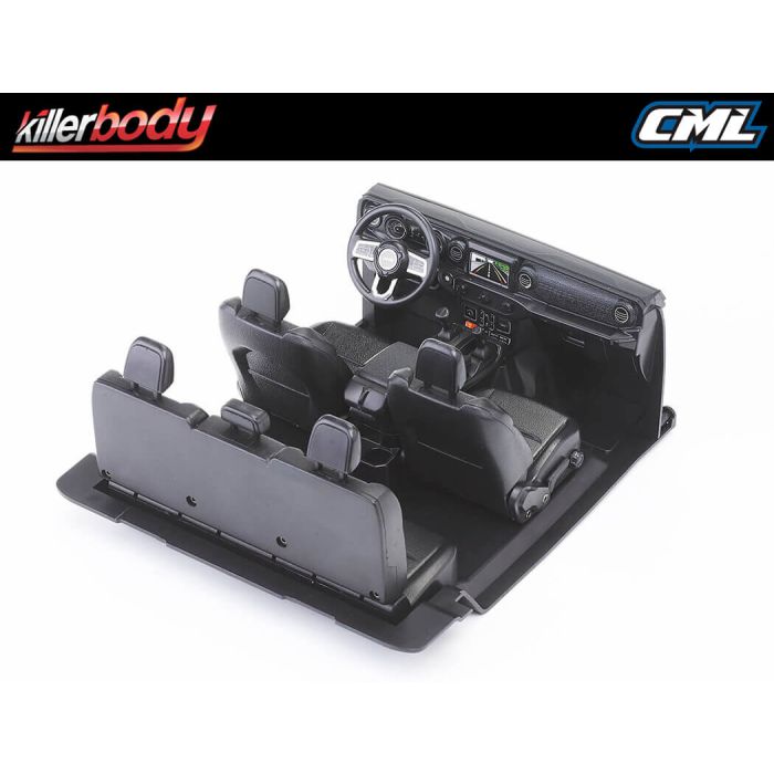Killerbody 1/10 Jeep Wrangler Gladiator Rubicon RC Car Body Cockpit Set