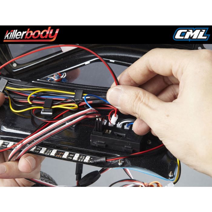 Killerbody 1:10 RC Car LED Light Unit Set - 12 White 3mm LEDs