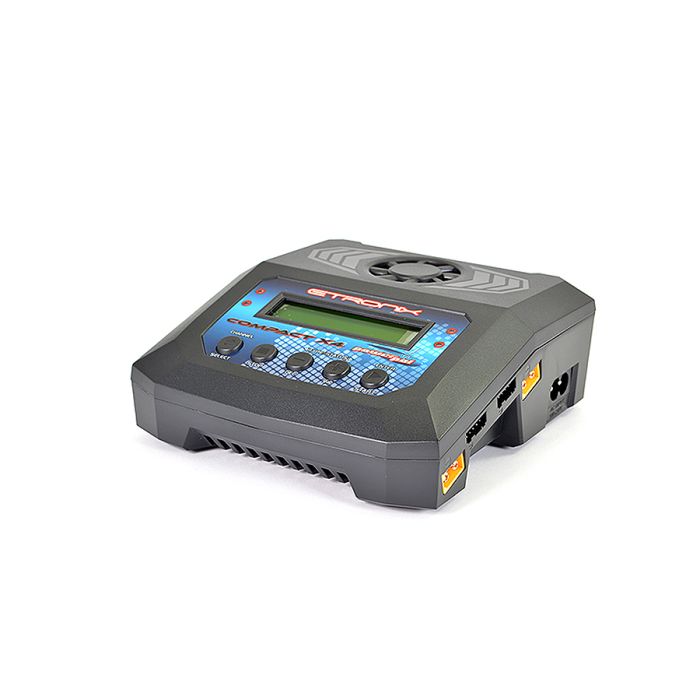 Etronix Powerpal Compact X4 10A LiPo/NiMh/Pb AC & DC Battery Charger (UK Plug)