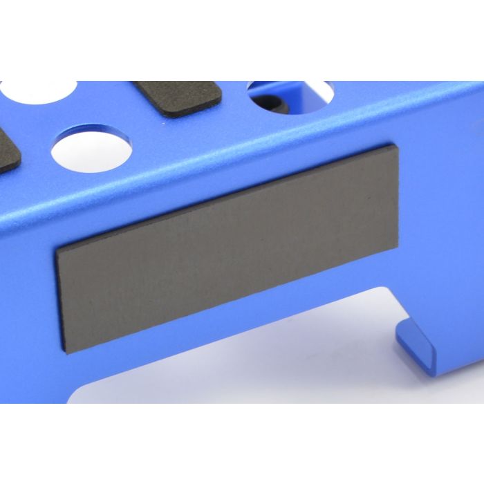 Fastrax Blue Anodised Aluminium Car Pit Stand for RC Cars