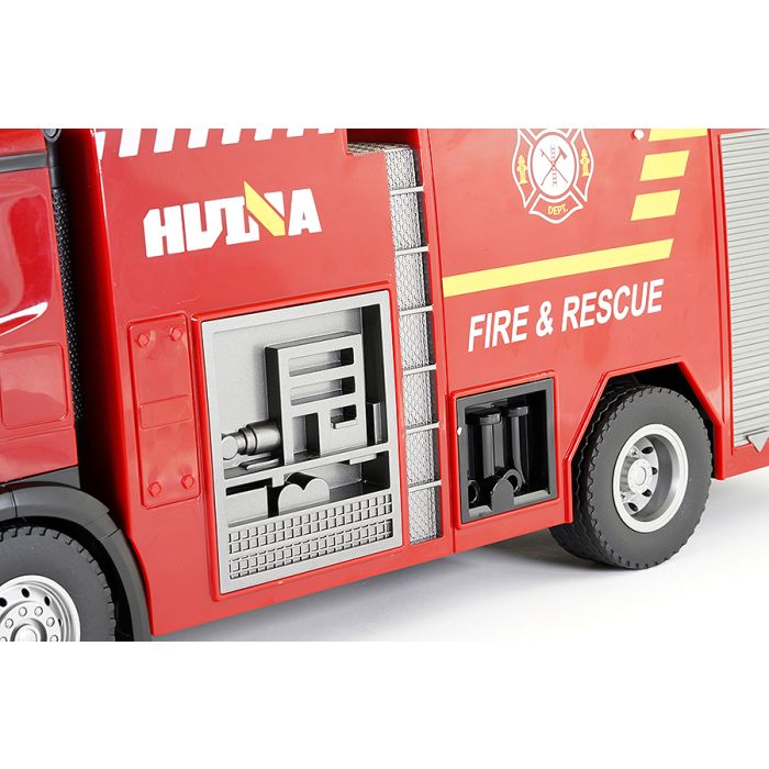 Huina RC Fire Engine Truck - Working Lights, Sound & Water Cannon!