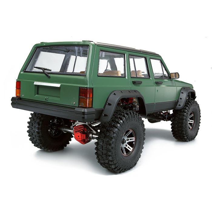 Fastrax 1/10 Rockee Jeep Cherokee XJ Hardbody w/Interior RC Car Body - Green
