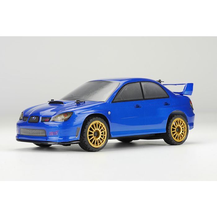 Carisma 1:24 GT24 2006 Subaru STI Micro RTR RC Rally Car - Blue