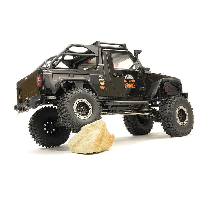 FTX 1:10 Outback Fury 2.0 4X4 RTR RC Trail Crawler Truck w/ Lights - Black
