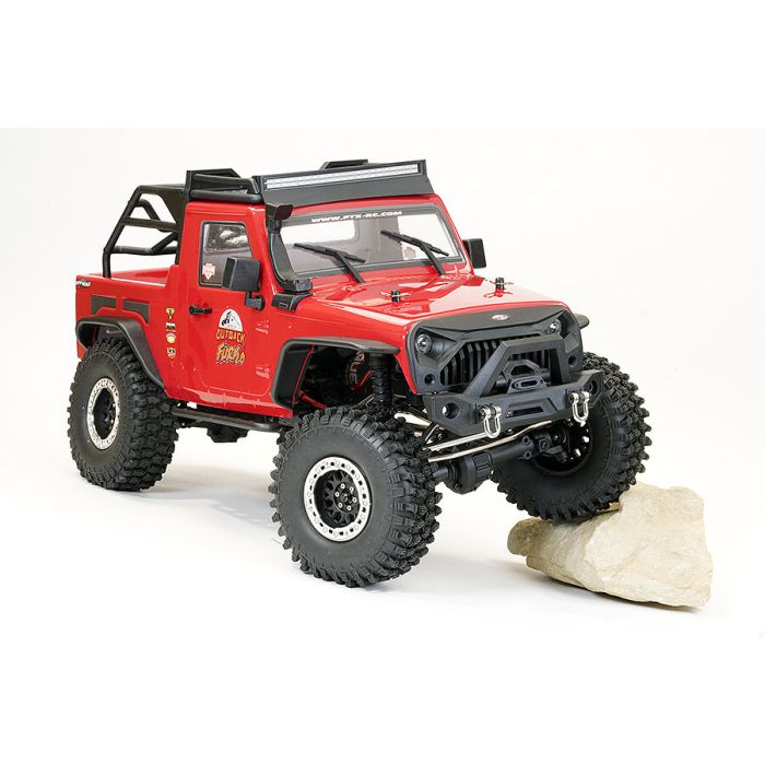 FTX 1:10 Outback Fury 2.0 4X4 RTR RC Trail Crawler Truck w/ Lights - Red