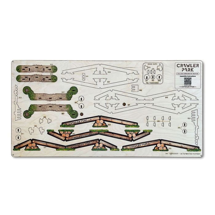 Crawler Park 5 Obstacles Set – 1/24 & 1/18 RC Car Off Road Track Circuit