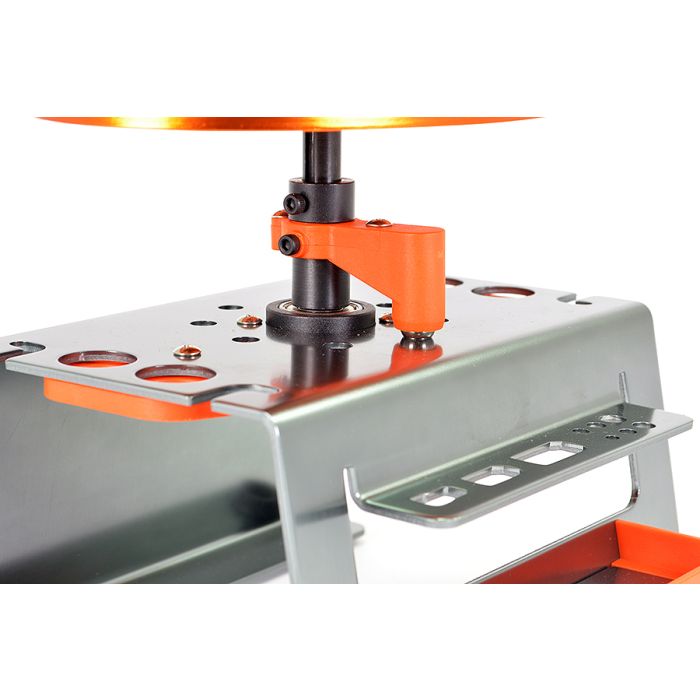 Fastrax Deluxe Aluminium Rotating 1/10 1/8 RC Car Maintenance Stand - Black