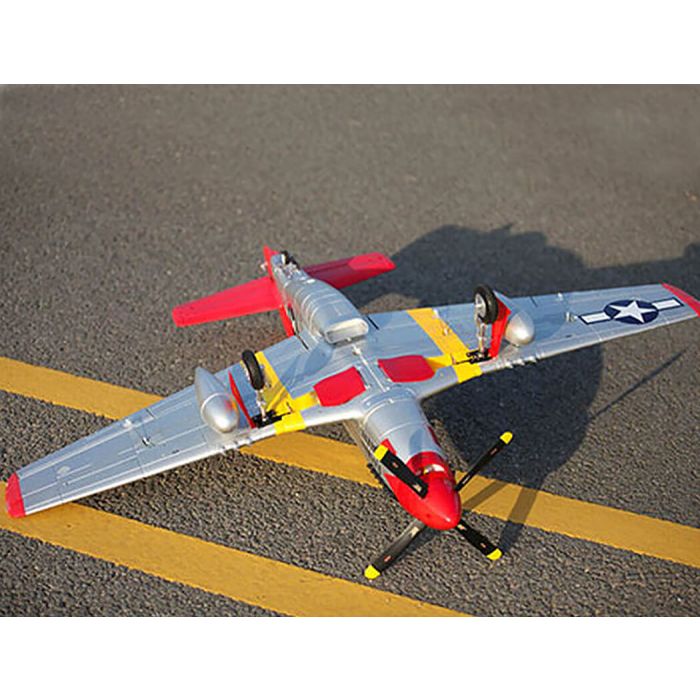 FMS North American P-51D Mustang V8 - Red Tail (1400mm) ARTF (no Tx/Rx/Batt)