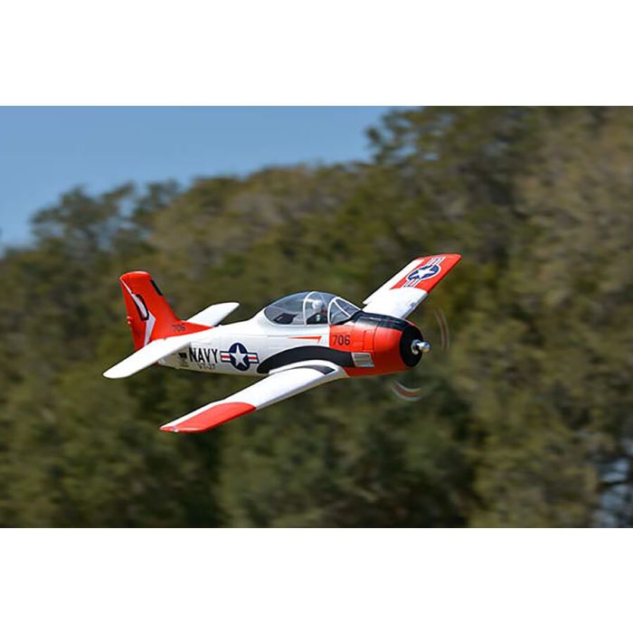 FMS 1400mm T-28D Trojan V4 ARTF (no Tx/Rx/Batt/Cgr) RC Model Plane – Red