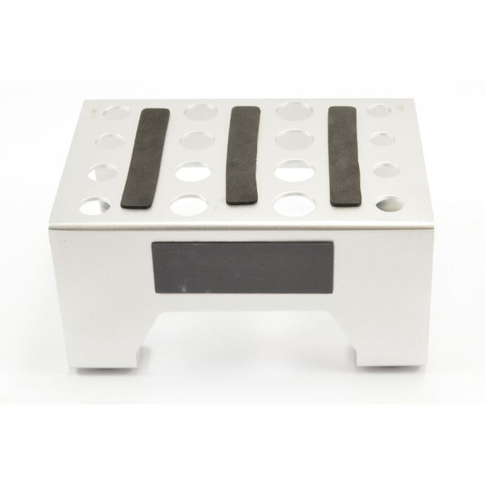 Fastrax Silver Anodised Aluminium Car Pit Stand for RC Cars