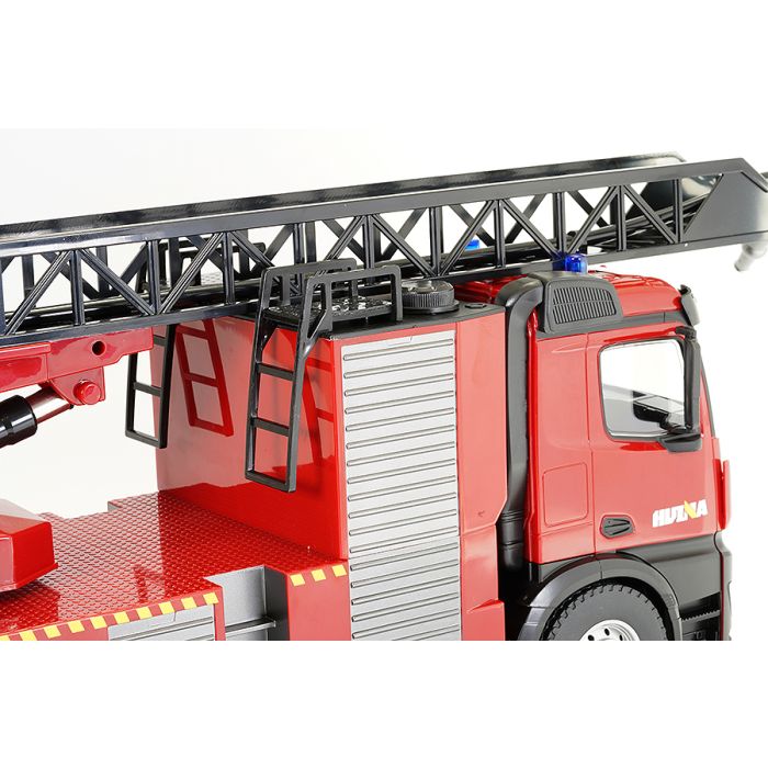 Huina RC Fire Engine Ladder Truck - Working Lights, Sound & Hose!