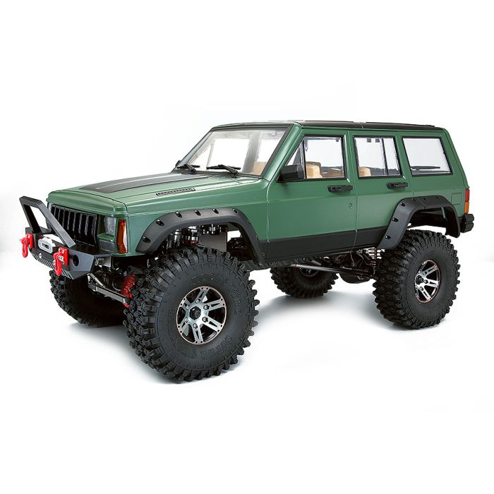 Fastrax 1/10 Rockee Jeep Cherokee XJ Hardbody w/Interior RC Car Body - Green