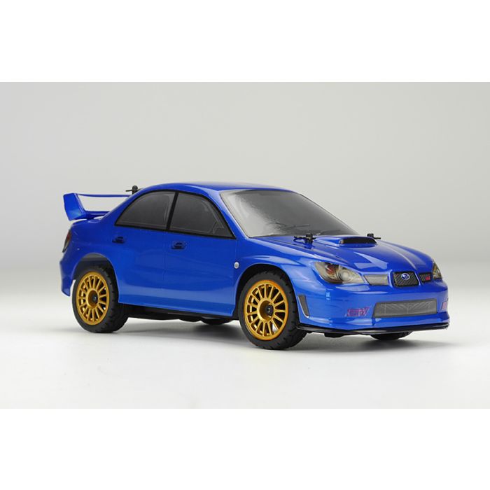 Carisma 1:24 GT24 2006 Subaru STI Micro RTR RC Rally Car - Blue
