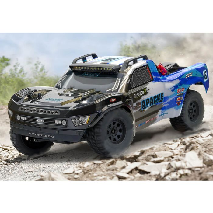 FTX 1:10 Apache RC Brushless Electric 4WD RTR Trophy Truck - Blue