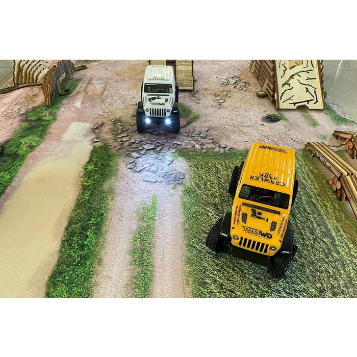 Crawler Park Carpet Circuit (200x100cm) – 1/24 & 1/18 RC Car Off Road Track