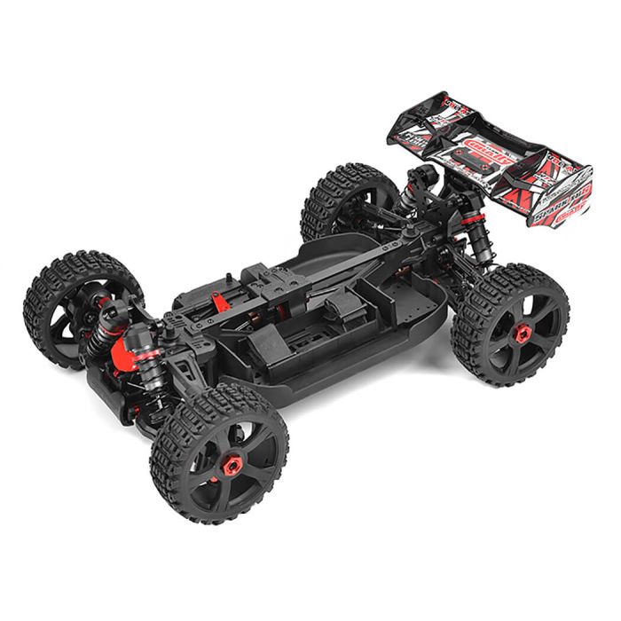 Corally Spark XB6 6S Brushless RC Basher Buggy Rolling Chassis - Red