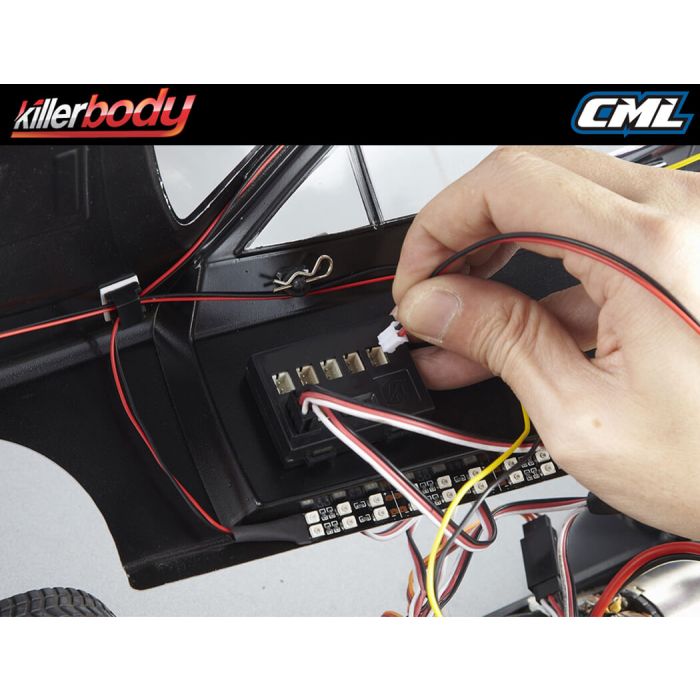 Killerbody 1:10 RC Car LED Light Unit Set - 12 White 3mm LEDs