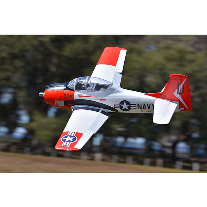 FMS 1400mm T-28D Trojan V4 ARTF (no Tx/Rx/Batt/Cgr) RC Model Plane – Red