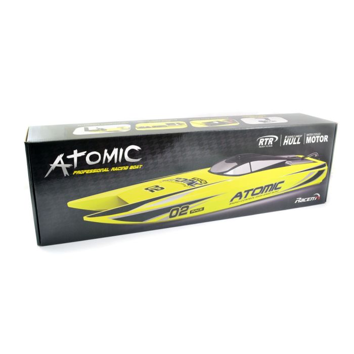 Volantex Racent Atomic 70cm Brushless Racing Speed Boat ARTR Yellow no Bat/Chg