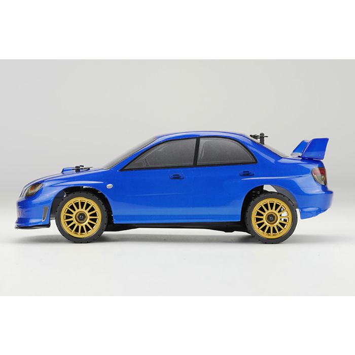 Carisma 1:24 GT24 2006 Subaru STI Micro RTR RC Rally Car - Blue