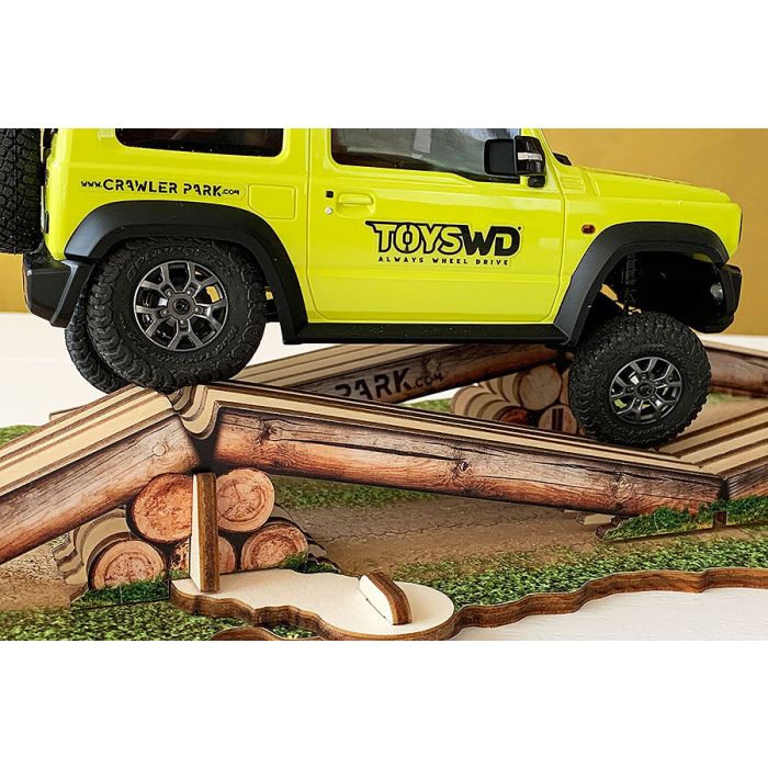 Crawler Park Axes Crossing Obstacle – 1/24 & 1/18 RC Car Off Road Track Circuit