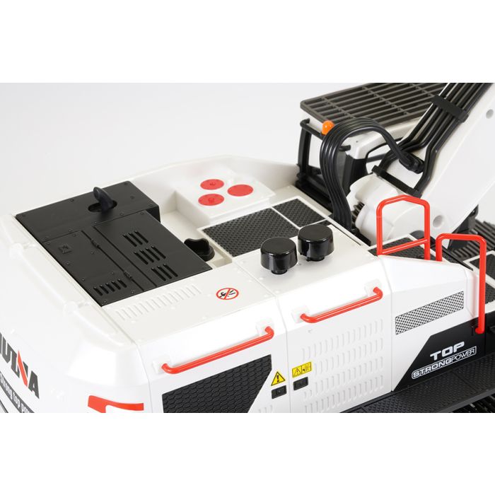 Huina RC Excavator Digger w/Metal Parts, 4 x Tools, LED Lights & Sound