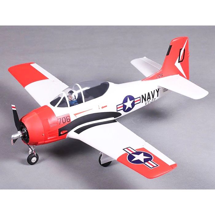 FMS T-28 Trojan (800mm) ARTF (no Tx/Rx/Batt/Cgr) RC Model Plane - Red