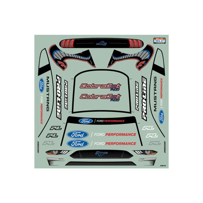 Proline 1/16 2021 Ford Mustang Cobra Jet Clear RC Car Body for Losi Mini