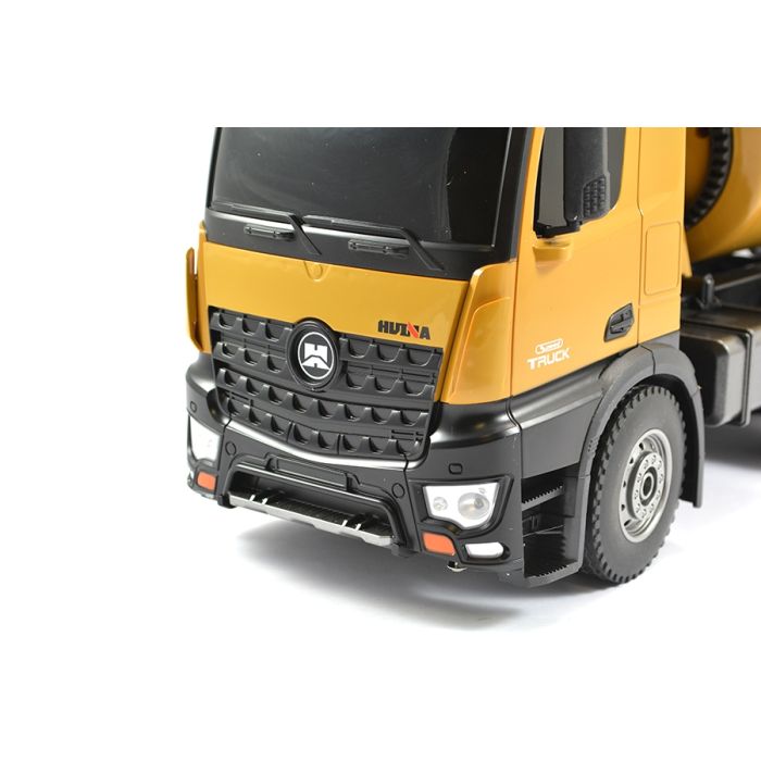 Huina RC Cement Mixer 4WD Truck w/ Diecast parts, Lights & Sound!