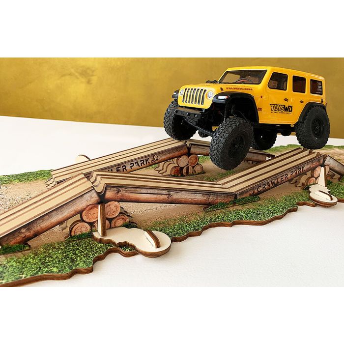 Crawler Park Axes Crossing Obstacle – 1/24 & 1/18 RC Car Off Road Track Circuit