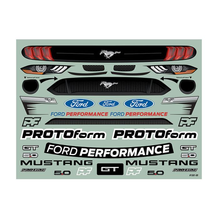 Protoform 2021 Ford Mustang GT Clear Body Arrma Felony